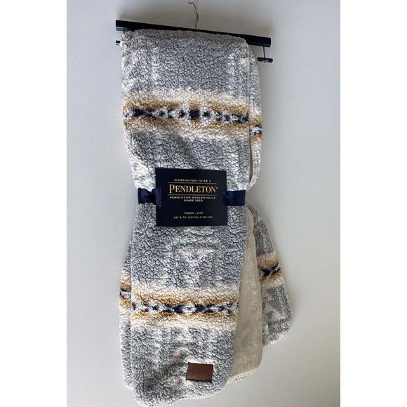 Pendleton Bedding Pendletonthrow Blanket Reversible Fleece Sherpa